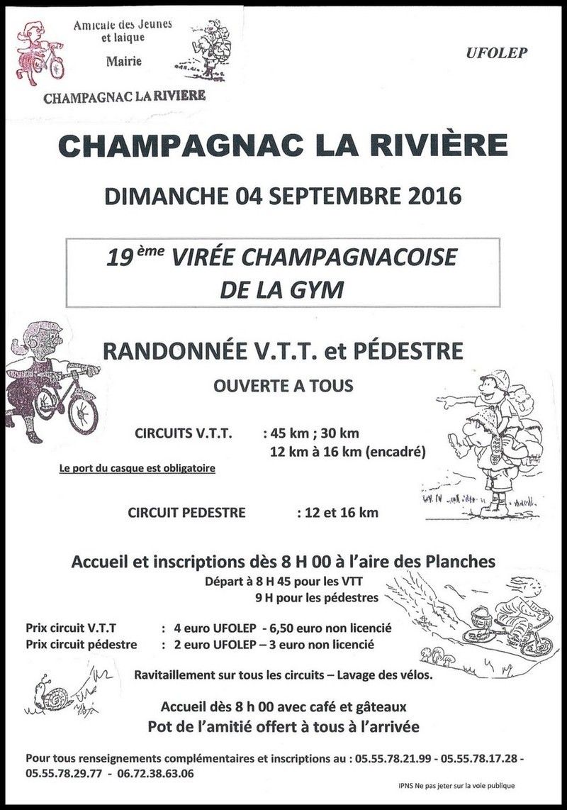 calendrier 2020 rando vtt